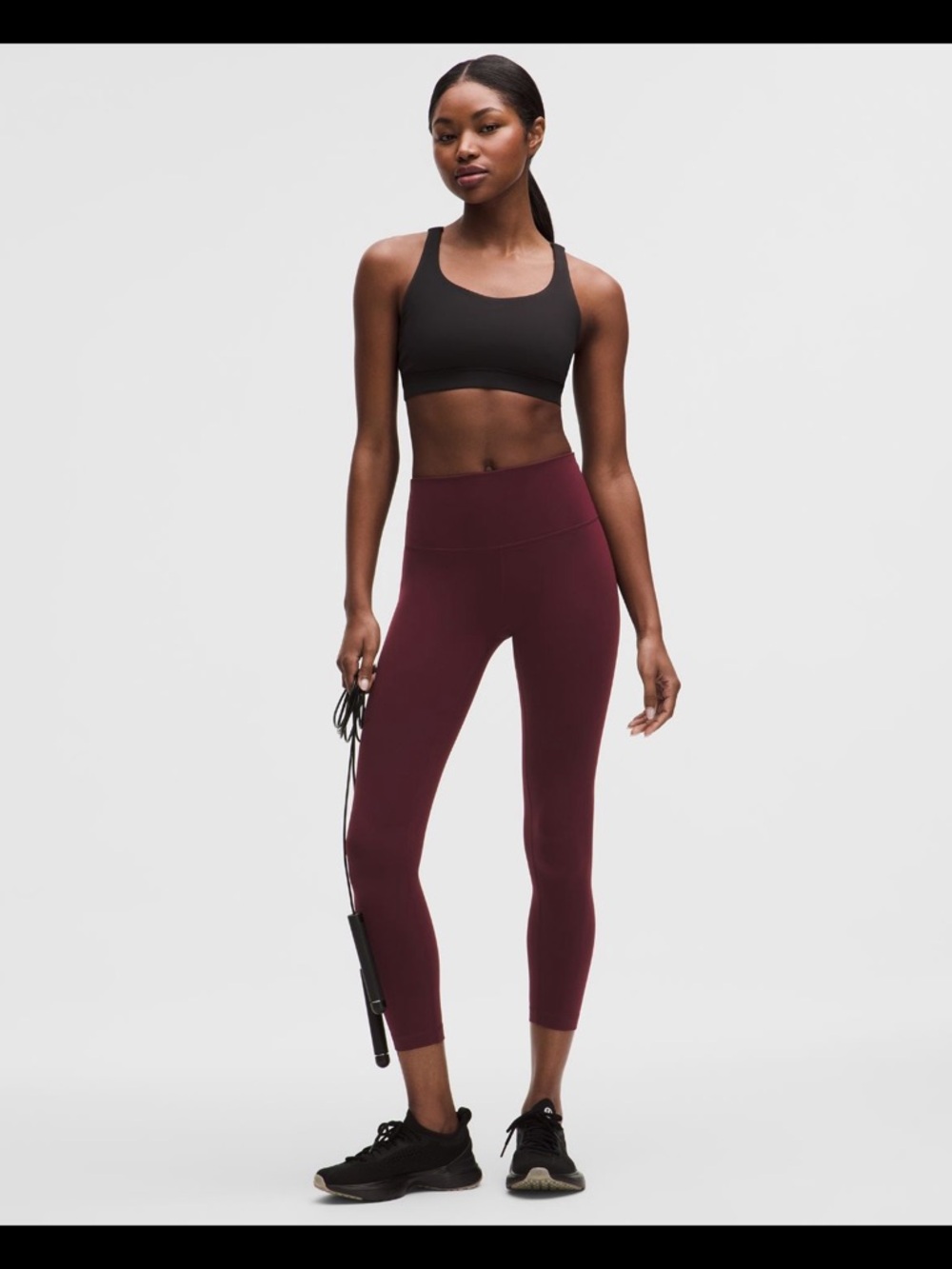 Lululemon wunder train 25” leggings in burgundy - never worn - perfect condition